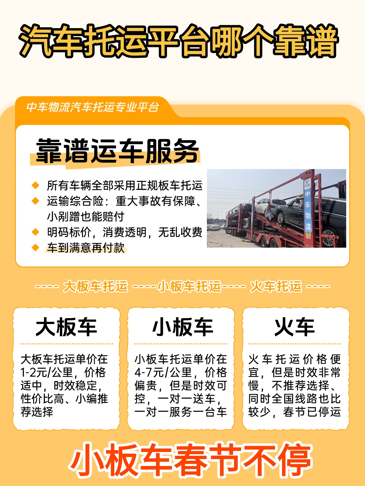 不管你在哪里，何时想拖车，中车物流就是姐妹们的安心之选！